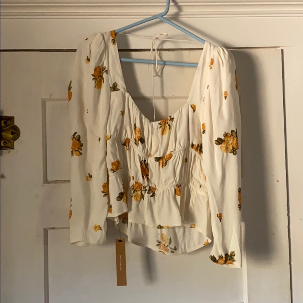 NWT Reformation Plath Top sz 10